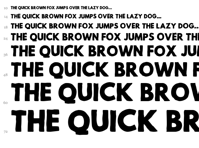 Mild Life font waterfall